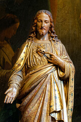 Statue of Sacred Heart of Jesus Christ. .