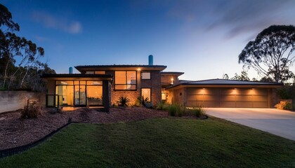 sunset over the river