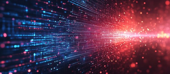 Naklejka premium Abstract Digital Data Stream