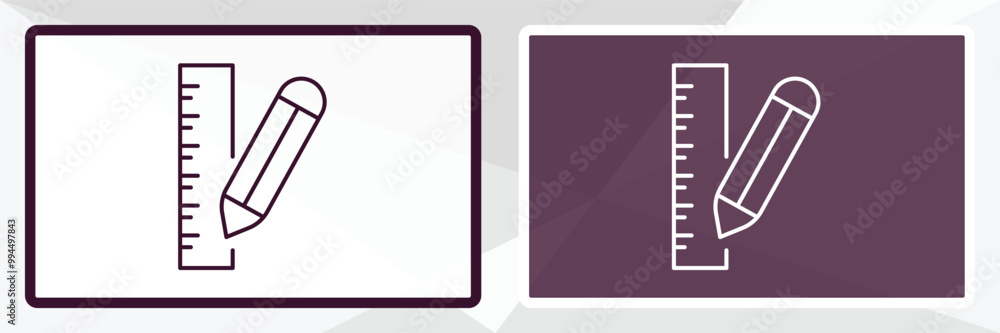Poster edit tools outline icon. linear vector from tools concept. thin line white and black edit tools icon