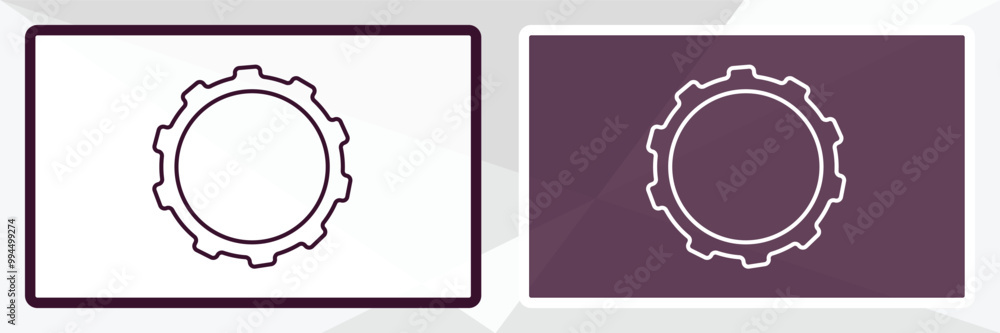 Poster set outline icon. linear vector from tools concept. thin line white and black set icon isolated on w
