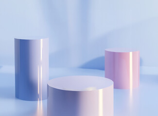 3D rendering of a minimalist display stand 