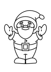 Santa Claus for coloring book
