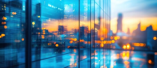 Cityscape Through Glass