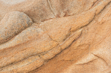 Close-up of textured sandstone surface