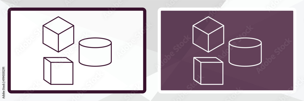 Poster elements outline icon. linear vector from technology concept. thin line white and black elements ico