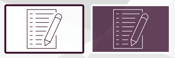 declarations outline icon. Linear vector from technology concept. Thin line white and black declarations icon isolated on white and dark background