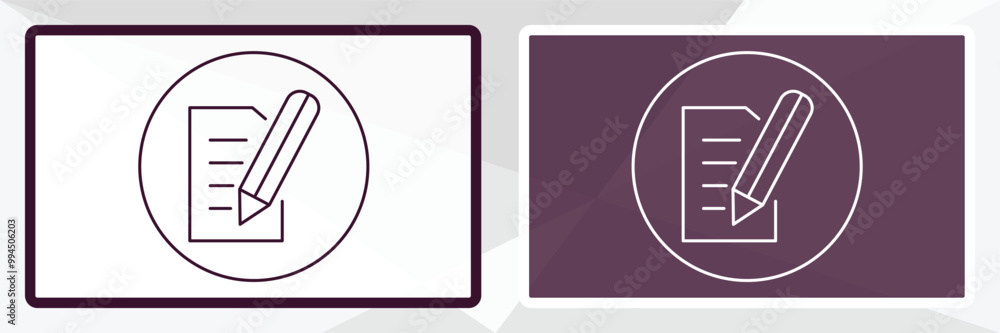 Poster text editor outline icon. linear vector from technology concept. thin line white and black text edit