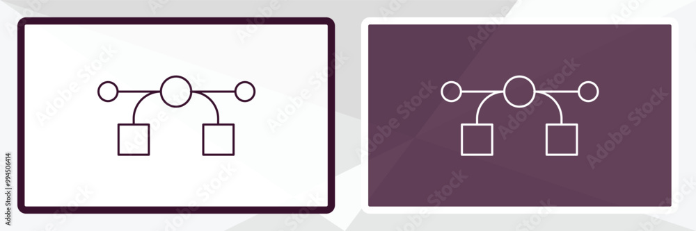 Poster vector images outline icon. linear vector from technology concept. thin line white and black vector 