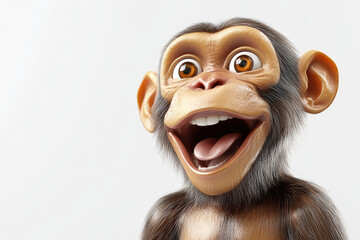 A whimsical animal sculpture with exaggerated ears and facial features, captured in high detail and glossiness, showcasing a humorous and playful artistic style.