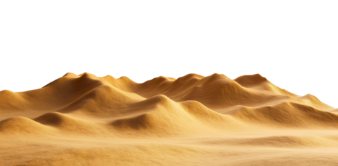 Sand heap isolated, desert dune texture closeup, dry yellow hill pile macro shot, natural beach granules, fine earth particles, grained landscape element studio view