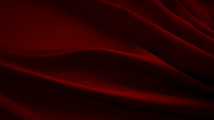 Black dark deep red burgundy cherry maroon crimson abstract background. Silk satin velvet fabric. Elegant luxury rich. Curtain drapery fold line wave flow. Romance Valentine Birthday Christmas. Design