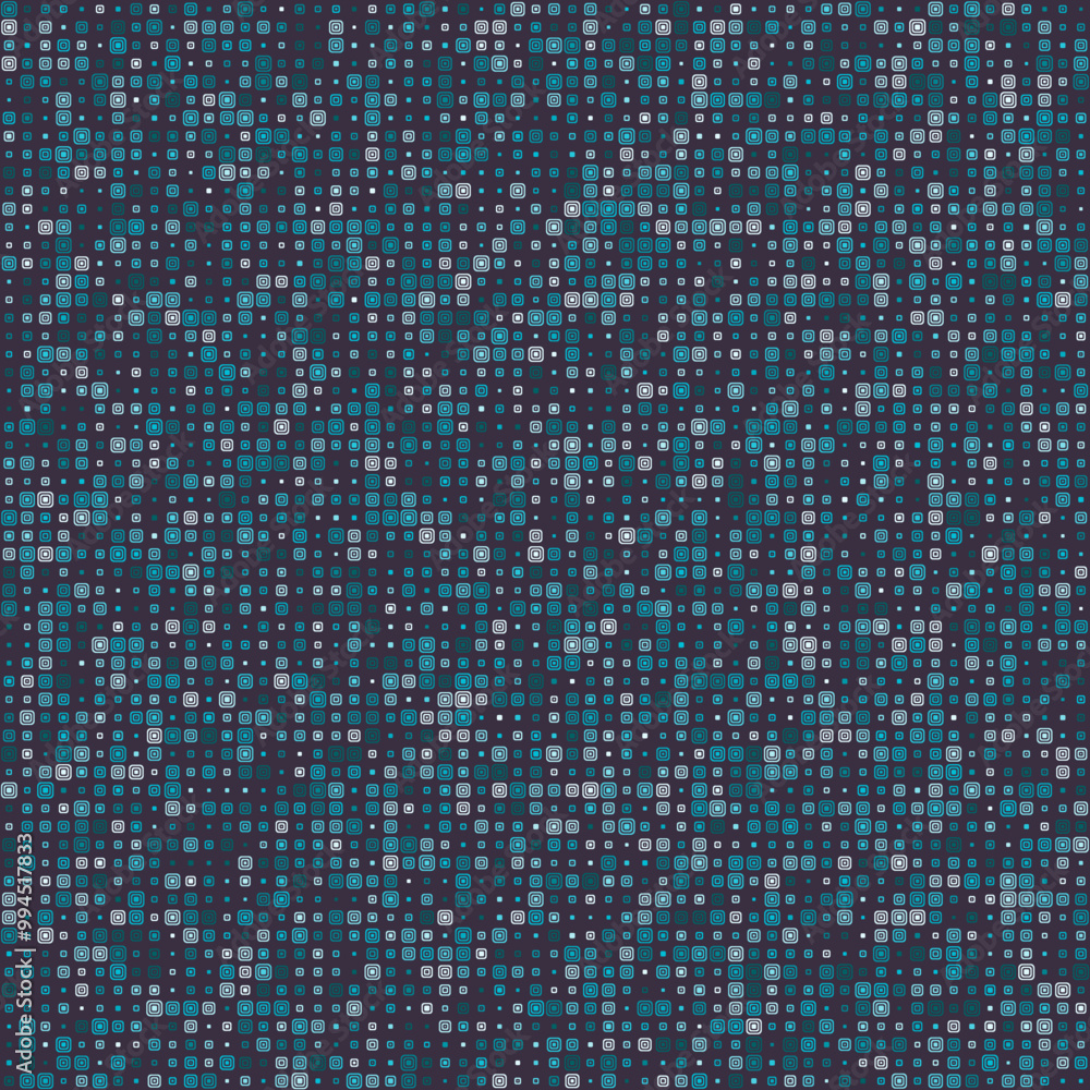 Poster seamless background pattern. stacked rounded square frames in multiple colors: deep blue, muted viol
