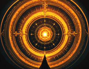 Obraz premium Magic icon on the theme of Halloween's holiday.