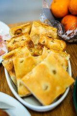 Traditional Focaccia, the liguria ancient recipe.