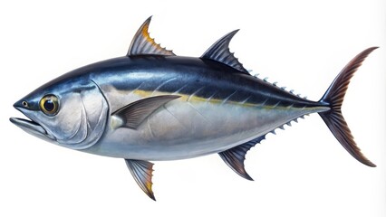 Fototapeta premium Big atlantic bluefin tuna is swimming in the ocean