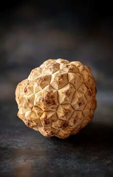 An image of a white truffle mushroom on a botanical print background, tuber magnatum family, tuberaceae, big and high quality