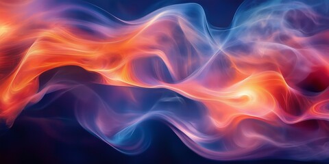 Fototapeta premium Nature-Inspired Abstract Composition of Fire and Smoke for Artistic Projects