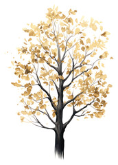 Obraz premium PNG Black color tree painting drawing sketch.