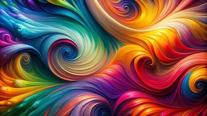 Vibrant abstract background with colorful swirling patterns ideal for creative design projects