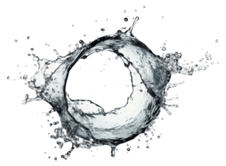 PNG Water splash circle shape water concentric splattered.