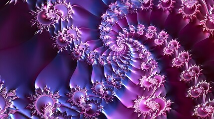 Abstract geometric vector art vibrant spiral patterns and fractals creating a dynamic colorful design