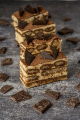 mini vanilla ingot cake white chocolate grey background