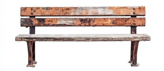 Fototapeta premium Rustic Wooden Bench