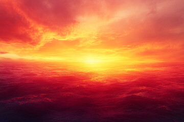 Obraz premium Gradient of warm sunset colors with a smooth and minimalistic composition, perfect for web design and templates. The tranquil atmosphere and serene blend of colors evoke a sense of calm and...