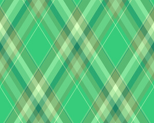 Argyle pattern of geometric rhombus. Harlequin check wallpaper design. Classic diamond shaped textile material for web background, print fabric clothing, sweater, wrapping paper, gift card, invitation