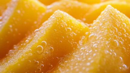 Close-up of orange liquid surface bubbles