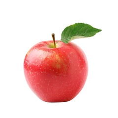 Fresh apple on transparent background.