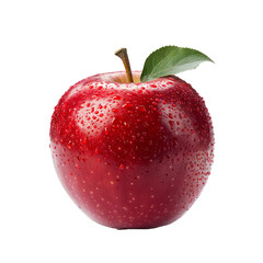 Fresh apple on transparent background.