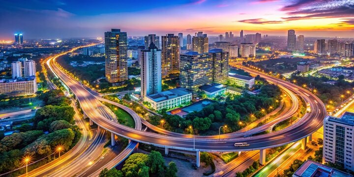 Vibrant IT City in India Showcasing Modern Infrastructure and Technological Advancements