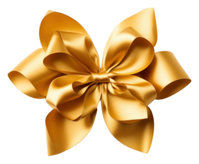 PNG Gold gift bow rosette white background celebration accessories.
