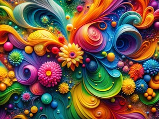 Vibrant Modern Background Featuring Bold Colors and Abstract Patterns for Creative Projects and Designs