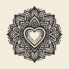 Coloring page featuring mandalas