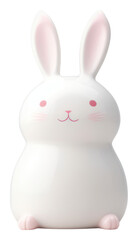 Fototapeta premium PNG White ceramic rabbit rodent animal mammal.