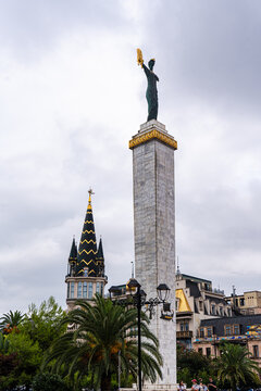 Statue of Medea with the golden fleece in Batumi