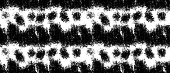Seamless abstract textured pattern. Simple background black and white texture. Digital brush strokes, stains, lines. Design for textile fabrics, wrapping paper, background, wallpaper, cover.