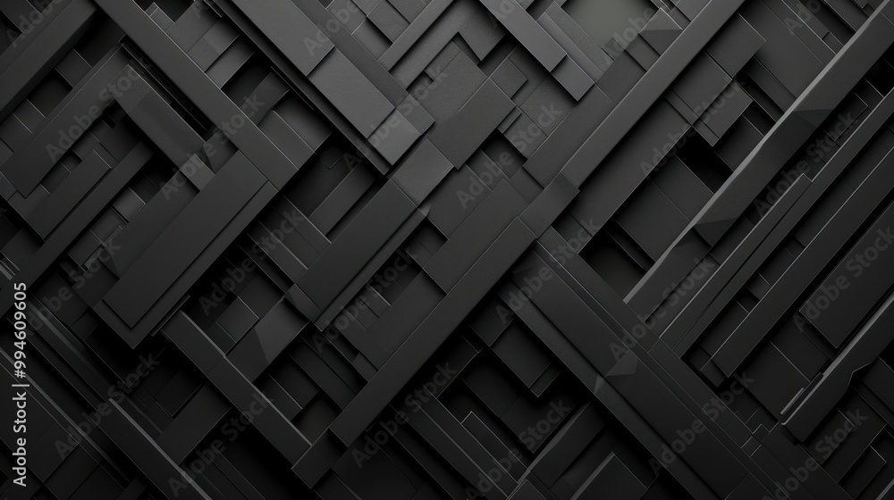 Poster intersecting lines creating intricate geometric shapes, set against a dark, contrasting background f