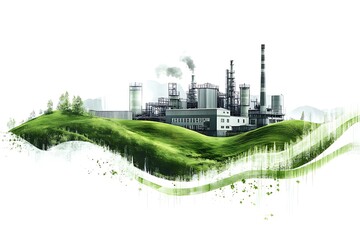 Industrial Complex Embracing Nature