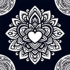 Hand-drawn mandala illustration in vector format