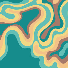 Abstract background with wavy lines, various colors. Suitable for presentations, websites, posters, and creative projects needing dynamic visuals.