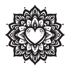 Hand-drawn mandala illustration in vector format