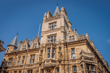 Cambridge, United Kingdom - August 23 2024 "Lovely architecture of Cambridge during the morning"