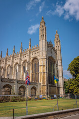 Cambridge, United Kingdom - August 23 2024 "Lovely architecture of Cambridge during the morning"
