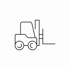 forklift truck icon sign vector