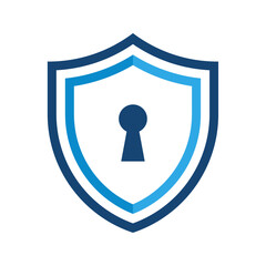 Shield with keyhole icon