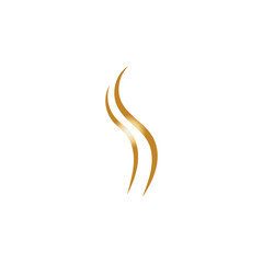 hair wave logo icon vector illustration